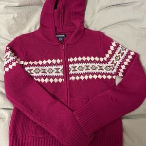 Aeropostale zip up hoodie sweater size large